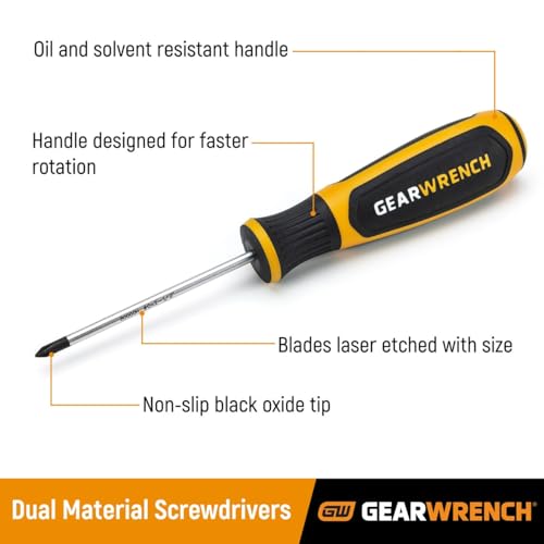 7 Pc. GEARWRENCH Torx Dual Material Screwdriver Set - 80071H