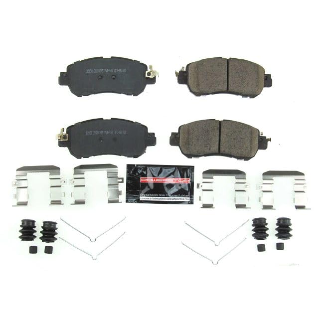 Power Stop Z23-2038 Z23 Evolution Sport Carbon Fiber Infused Ceramic Brake Pads with Hardware For Nissan Kicks 2018-2022, Nissan Versa 2020-2022 [Model Specific]