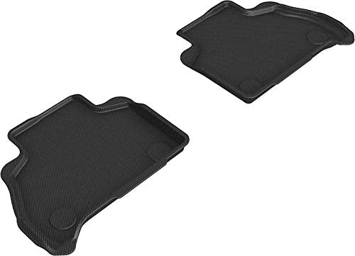 3D MAXpider Kagu Custom Fit Floor Mat (Black) Compatible with BMW X7 (G07) 6-Seat 2019-2025 - Second Row