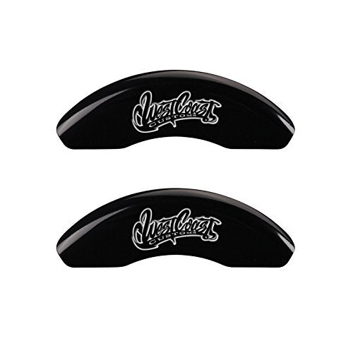 MGP Caliper Covers 'West Coast Customs Baseball' Logo Engraved Front Caliper Cover 16217FWCWBK Black Powder Coat Finish, (Set of 2)