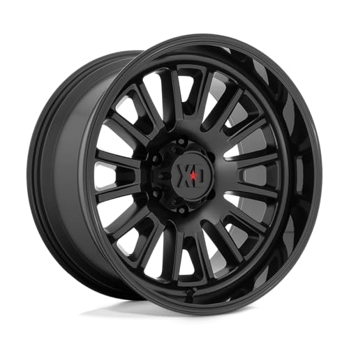 XD Wheels Xd864 Satin Black Rover with Gloss Black Lip Wheel Alloy Steel (20 x 9. inches /6 x 87 mm, 0 mm Offset)