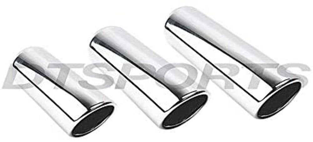 DT-243018RAC - DIFFERENT TRENDS Different Trends 3.00In Rolled Angle Texas Exhaust Tip 2.25In Id / 3.00In Od
