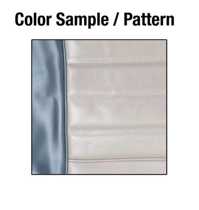 Classic Scott Drake - 65-66 Pony Upholstery (Blu/Wt) (65CP-P-FULL-BL)