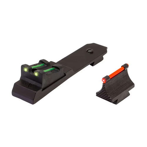 Ruger 10/22 Compatible TRUGLO Rimfire Fiber Optic Front Red Rear Green Sight Set