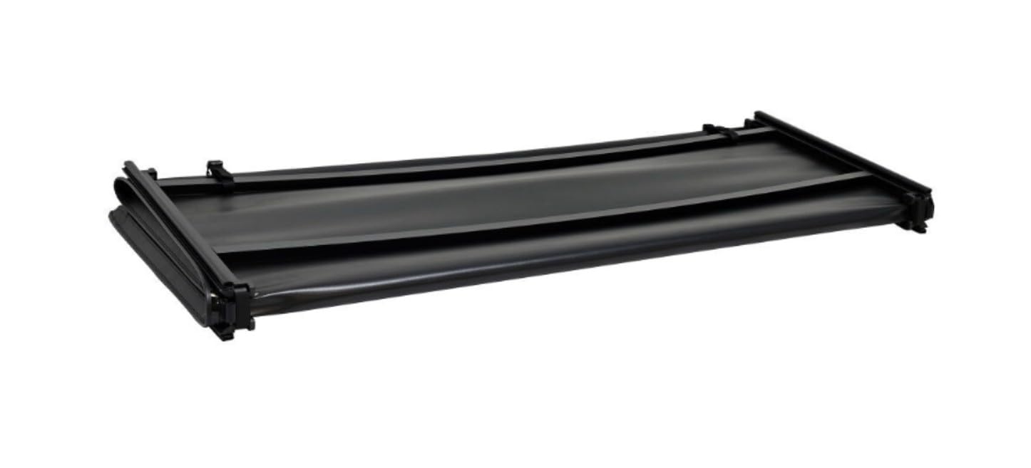 Westin Tri-Fold Tonneau Cover, Hook and Loop Attachment, Vinyl Top, Black, 5 ft 7 in Bed, Compatible with Toyota Fullsize Truck 2022-24, Kit