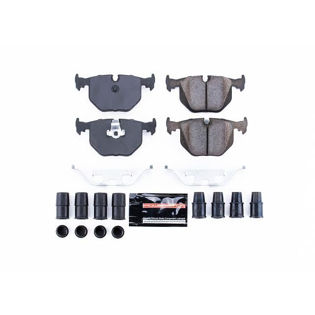 Power Stop Z23-683 Z23 Evolution Sport Carbon Fiber Infused Ceramic Brake Pads with Hardware Rear