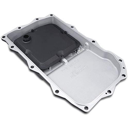 Heavy-Duty PPE Cast Aluminum Transmission Pan (Black) 228053420 Compatible with Jeep/Dodge 2014-2020+ Grand Cherokee/Durango with an 845RE/850RE or 8HP70/8HP77 Transmission