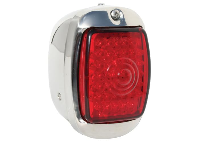 LED Tail Light Assembly - Right - Stainless - Red - Brothers Trucks LED53S0-RH