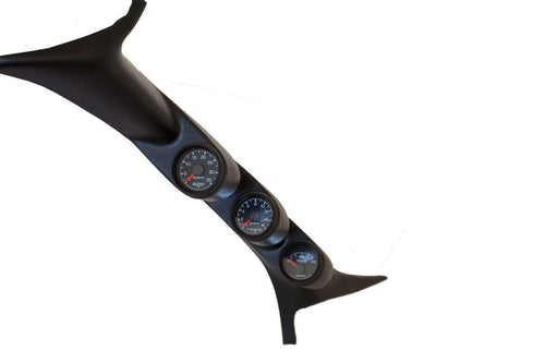 Gauge Works Auto Meter 7077 Triple Pillar , Black