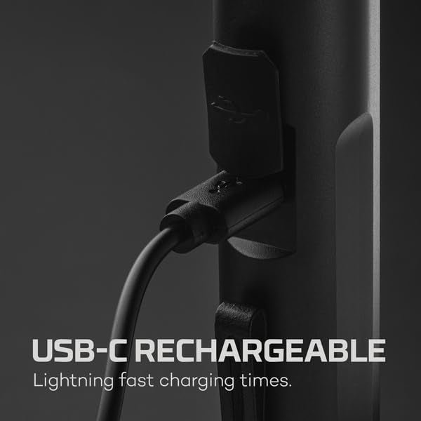 500 Pocket Flashlight NEBO Mini Larry | 500 Lumens, 2 Light Modes, Compact, Rechargeable COB Work Light & Mini Flashlight, Magnetic Base & Steel Clip, Waterproof, Includes USB-C Charging Cable