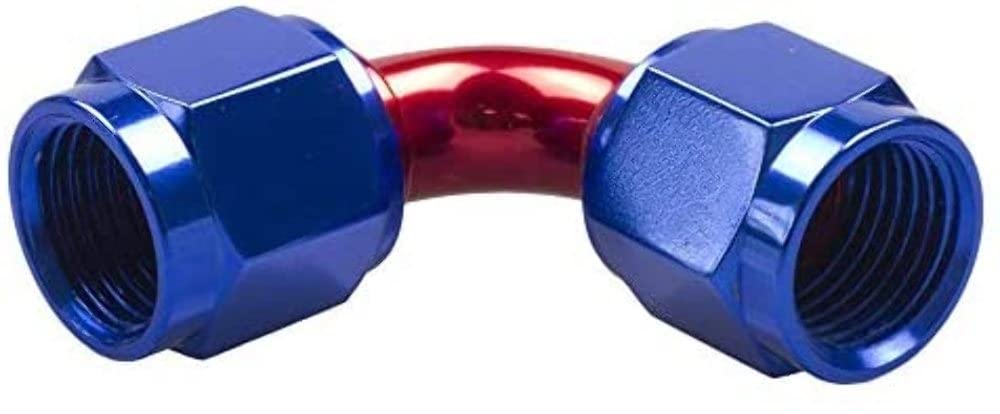 Performance Redhorse 8190-04-1 04 Female an/Jic Flare Swivel Coupling-90 Deg Red and Blue