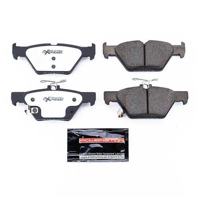 Power Stop Z26 Rear Z26-1808 Carbon-Fiber Ceramic Brake Pads For Subaru Ascent Forester Legacy Outback WRX [Application Specific]