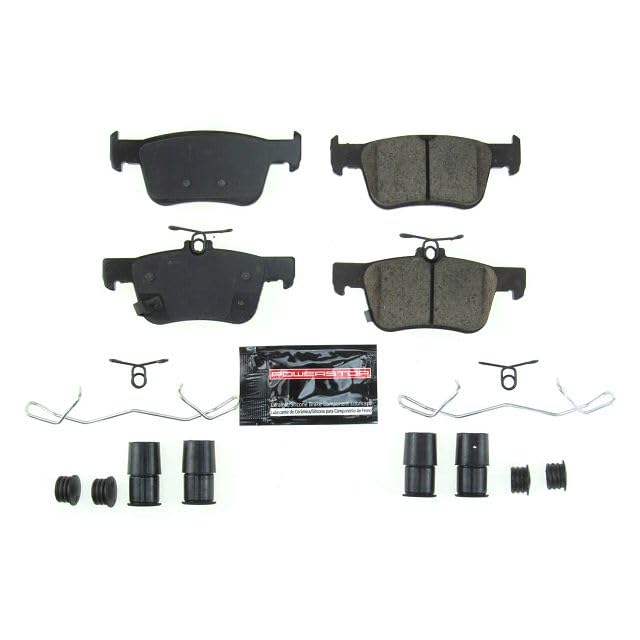 Power Stop Z23-2102 Z23 Evolution Sport Rear Carbon Fiber Infused Ceramic Brake Pads with Hardware