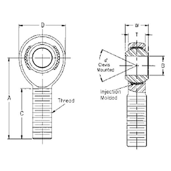 QA1 Endura QA1Rod End Alloy HT