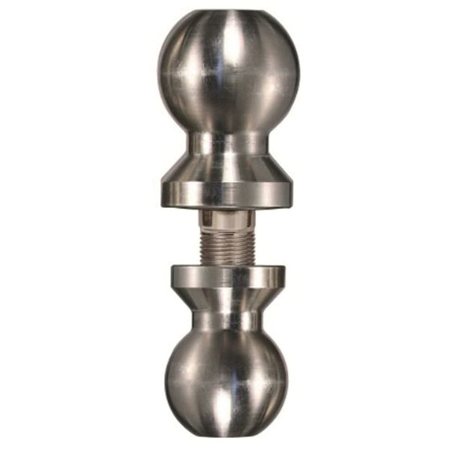 Trimax - Double Tow Ball TDBC22516 - 2" & 2-5/16" Chrome-Plated Steel, Fits Razor Steel Adjustable Hitches, 10,000 lbs Capacity, 1" Shank Diameter