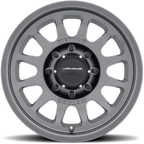 703 Method Race Wheels Titanium Wheel with Gloss (17 x 9. inches /8 x 6 mm, -12 mm Offset)