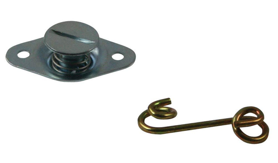 Self Ejecting Moroso 71440 Quick Fastener Set, 5/16" x .400" L Body, Steel, Silver