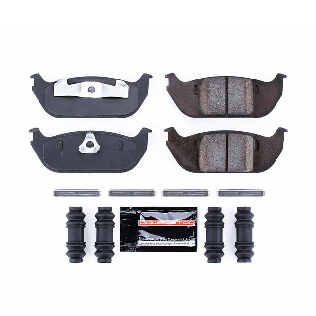 Power Stop Z23-952 Z23 Evolution Sport Carbon Fiber Infused Ceramic Brake Pads with Hardware For Lincoln Aviator 2003-2005 [Model Specific]