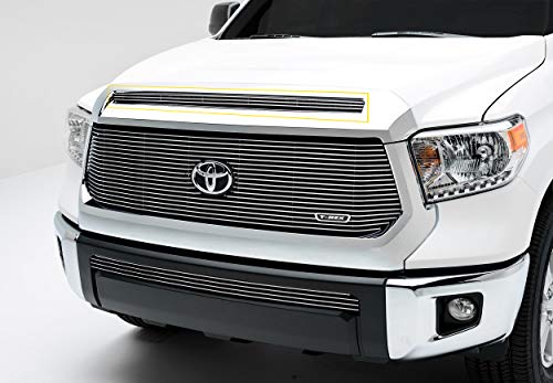 Polished Billet Grille, 1 Pc, Overlay Compatible with Tundra (2014-2021), Does Not Fit Vehicles with Camera - PN #21964