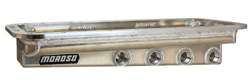 Moroso Aluminum Drag Race Oil Pan 20047, Fits BAE/KB/426 Hemi Engines, Dry Sump w/ 4 Pick Ups