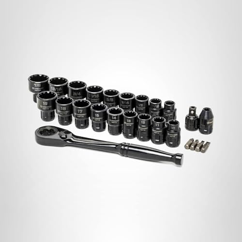 Crescent 25 Piece Pass-Thru 3/8" Drive X6 Standard Spline Mechanics Tool Set - CX6PT25