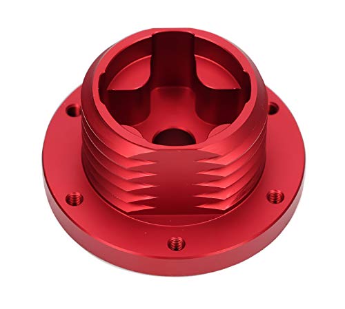 NRG Innovations Gaming Streering Wheel NRG-SRK-TMH-RD Short Hub Adapter 6x70mm Bolt Pattern Red Body