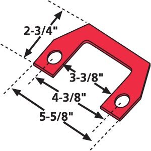 36011 Specialty Products Company Shim 1/16" for Peterbilt/Kenworth with Flex-Air Suspension, (Pack of 6)