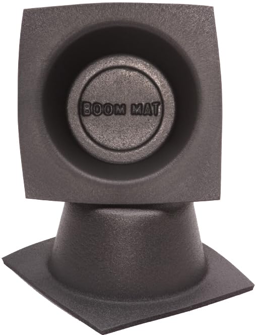 Design Engineering Boom Mat 050311 Speaker Baffles, 4" Round Slim (Pack of 2), Black