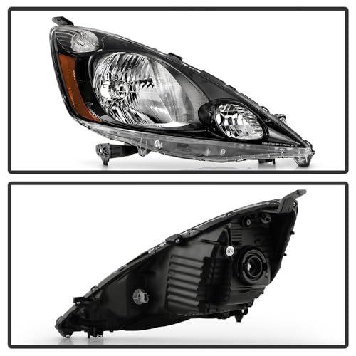 Honda Fit 12-14 Spyder (OE) Halogen Headlight - OE Right Black Housing