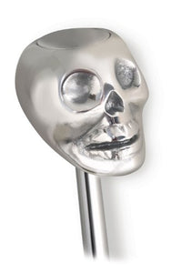 GM TH350 CO Shifter Chrome 6" Straight Lever Skull Knob