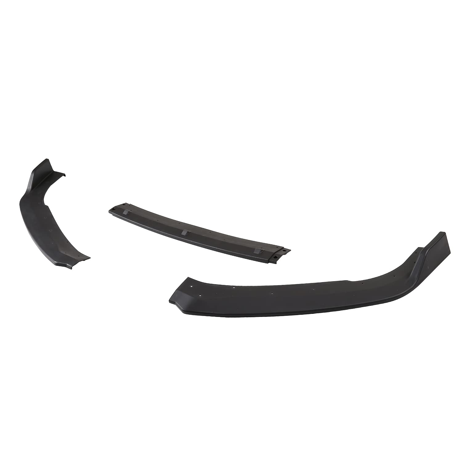 Matte Black Spec-D Tuning Front Bumper Lip Spoiler Splitter 3PC Compatible with 2018-2020 Honda Accord