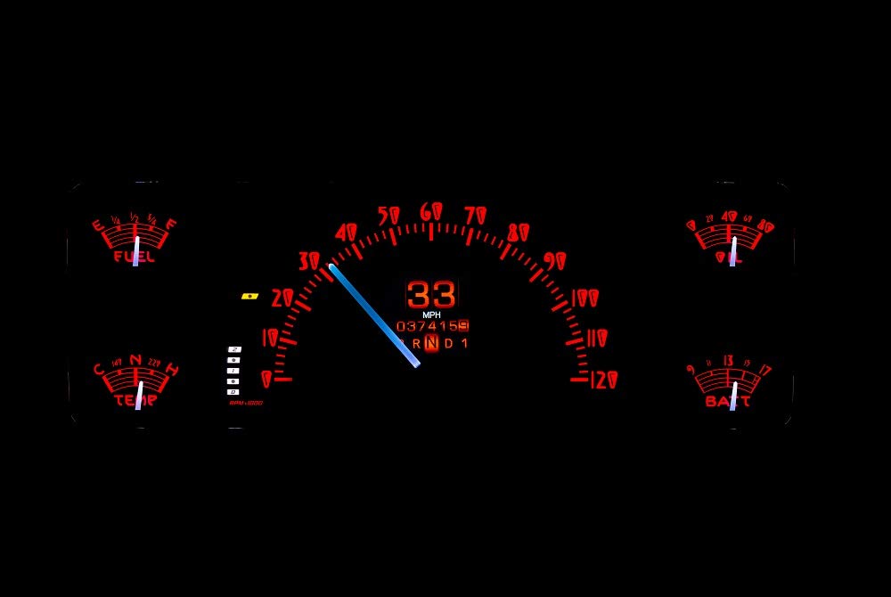 Dakota Digital Retrotech RTX-40F-X Gauge Instrument System Compatible with 1940 Ford Car and 1940-47 Ford Truck