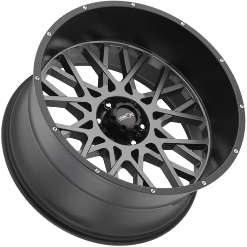 22x10 Vision 412 Rocker 8x170-19mm Gunmetal Wheel Rim 22" Inch