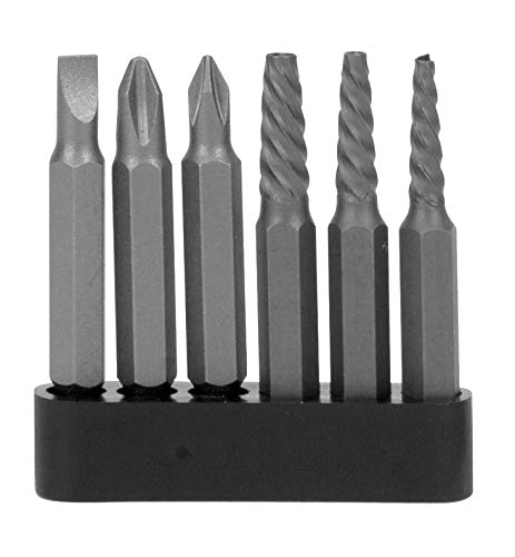 W2503 Performance Tool 1/4-Inch Impact Driver & Extractor And Bits, black