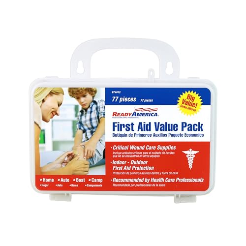 First Aid Ready America 74012 Value Pack, 77-Piece
