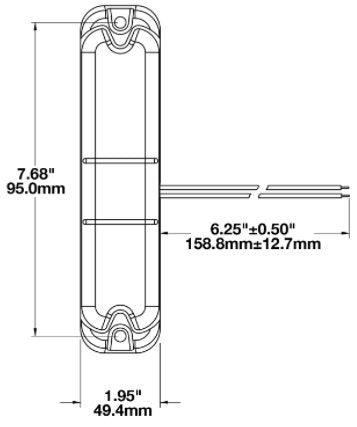 Dome Lamp LED,Hazed Lens,12/24V