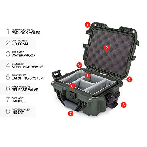 Waterproof Nanuk 905 Hard Case with Padded Dividers - Graphite