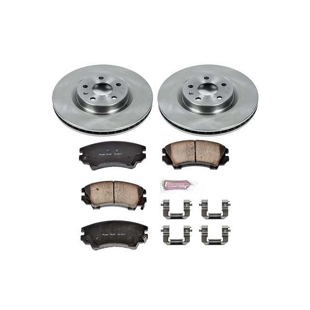 Power Stop Autospecialty KOE5948 Front Replacement Brake Kit-OE Brake Rotors & Ceramic Brake Pads For Chevrolet Caprice 2011-2017 [Model Specific]