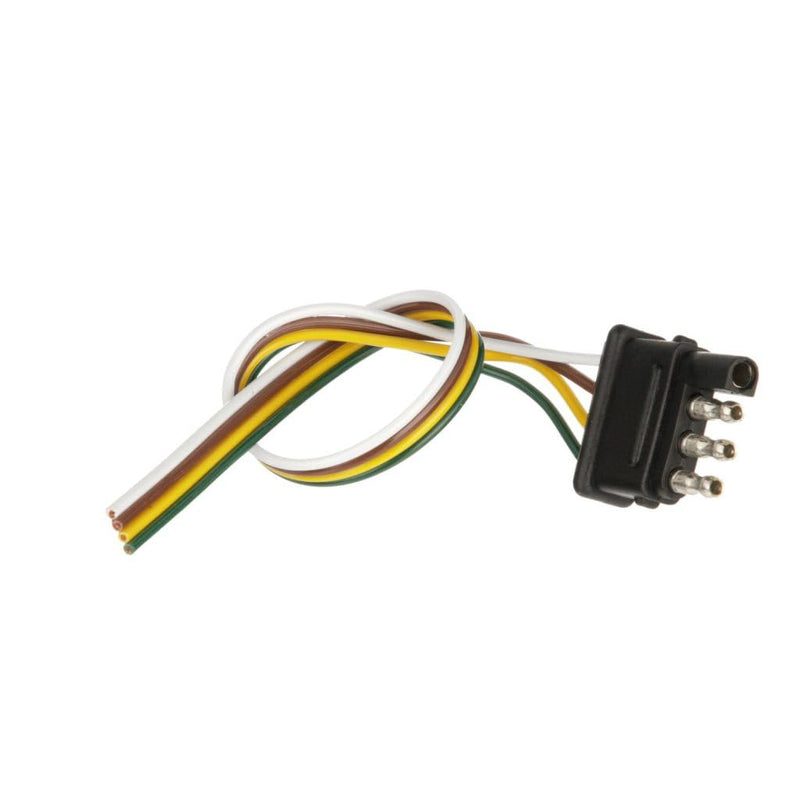 4-Way Flat Pollak Trailer End with 12" Wire