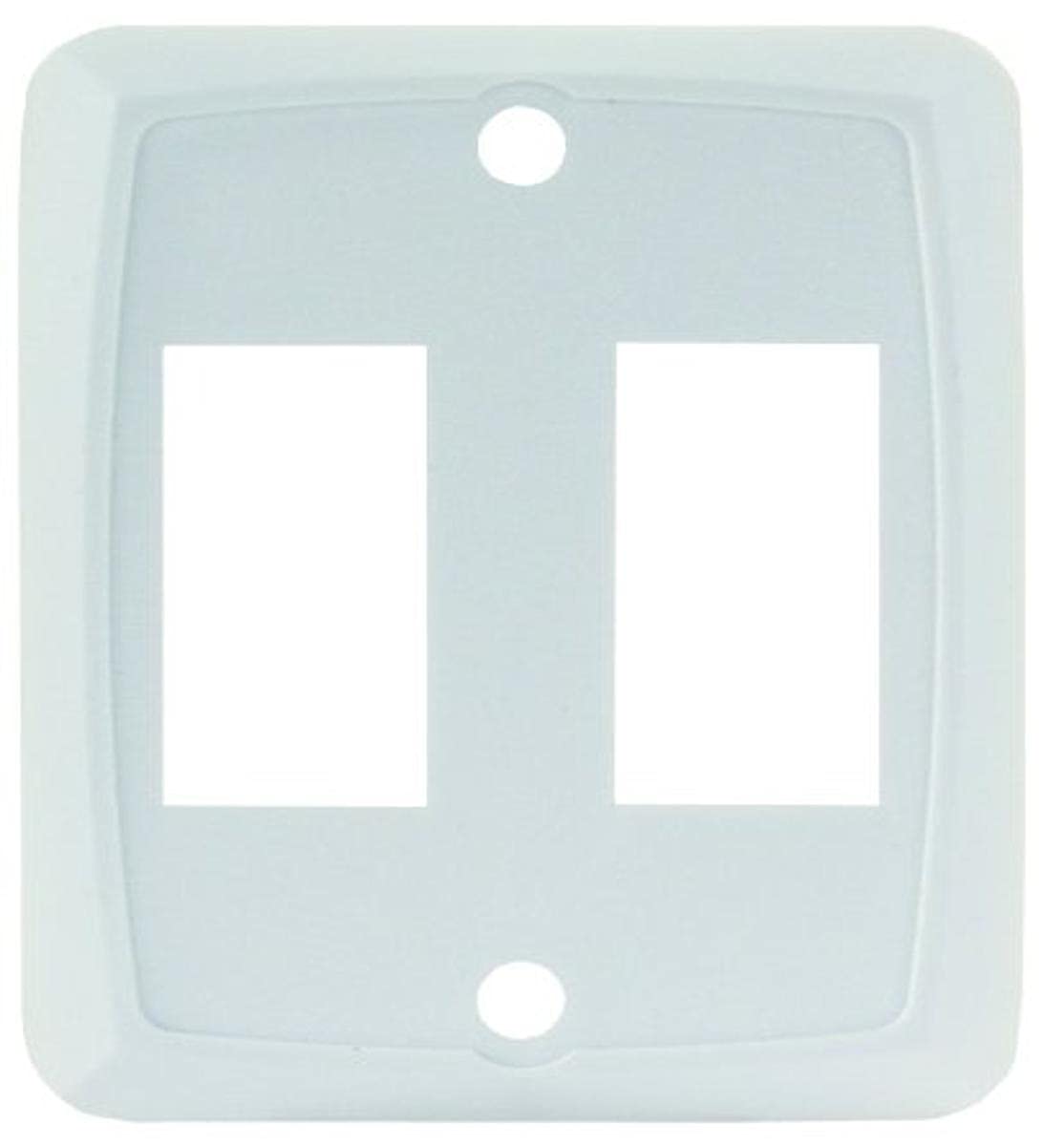 Double JR Products 12875 White Switch Face Plate