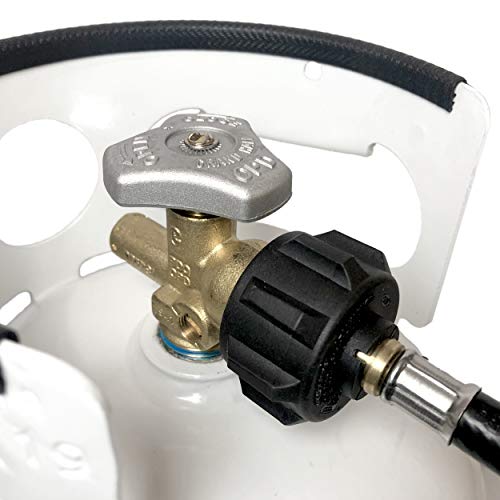 5-Pound Ignik Refillable Gas Growler Propane Tank w/Hose - White