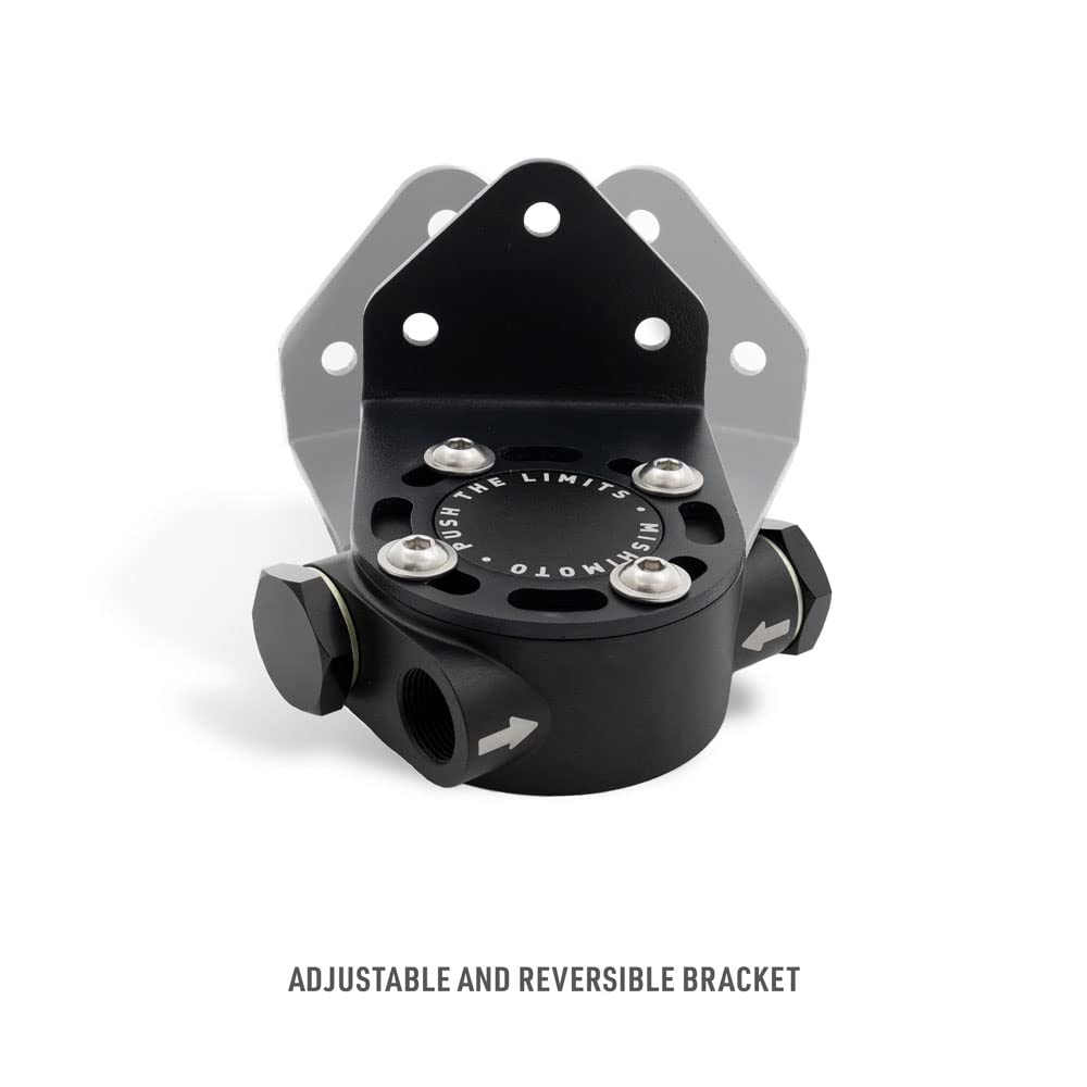 Mishimoto Remote Oil Filter Mount MMOC-RFH-M22BK, Black, M22 X 1.5 Filter Thread