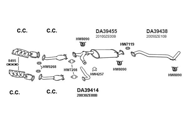 HW9268 Ansa - Exhaust Pipe Flange Gasket