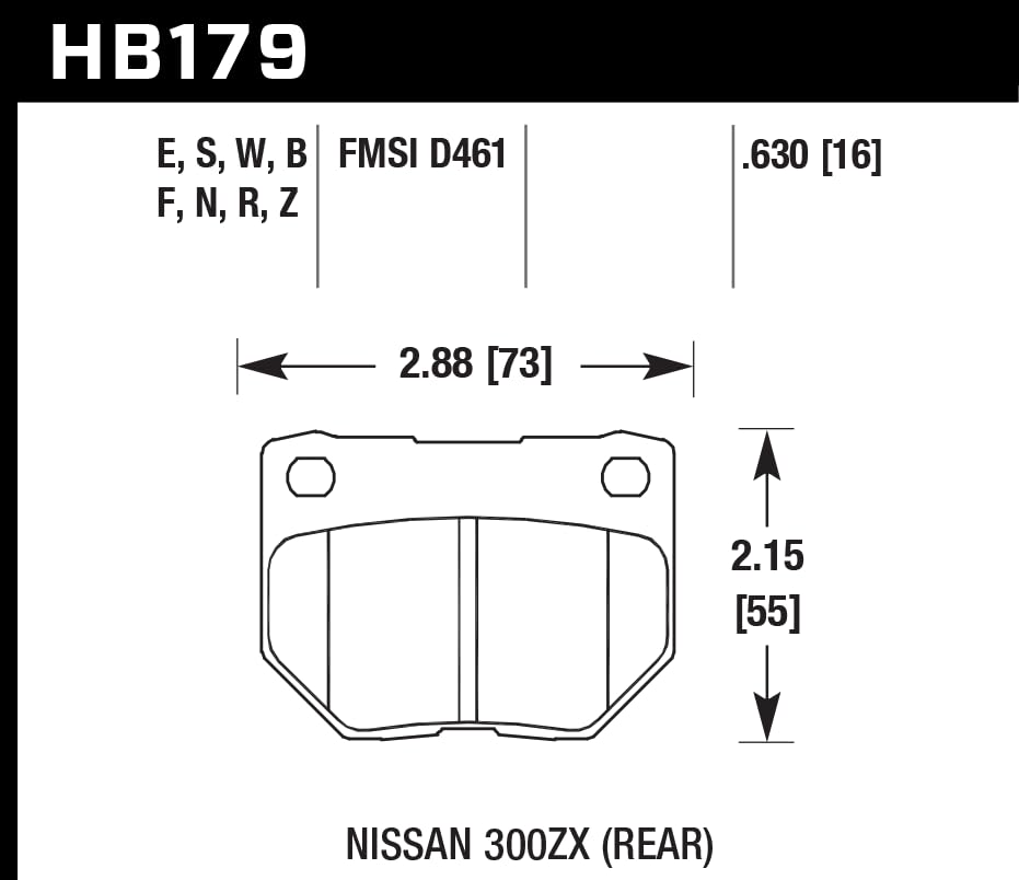 Hawk Performance Performance HB179Z.630 Ceramic Street Brake Pads