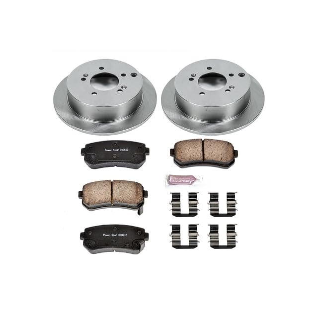 POWERSTOP Autospecialty KOE5394 Rear Replacement Brake Kit-OE Brake Rotors & Ceramic Brake Pads For Hyundai Tucson 2010-2015, Kia Sportage 2011-2016 [Model Specific]