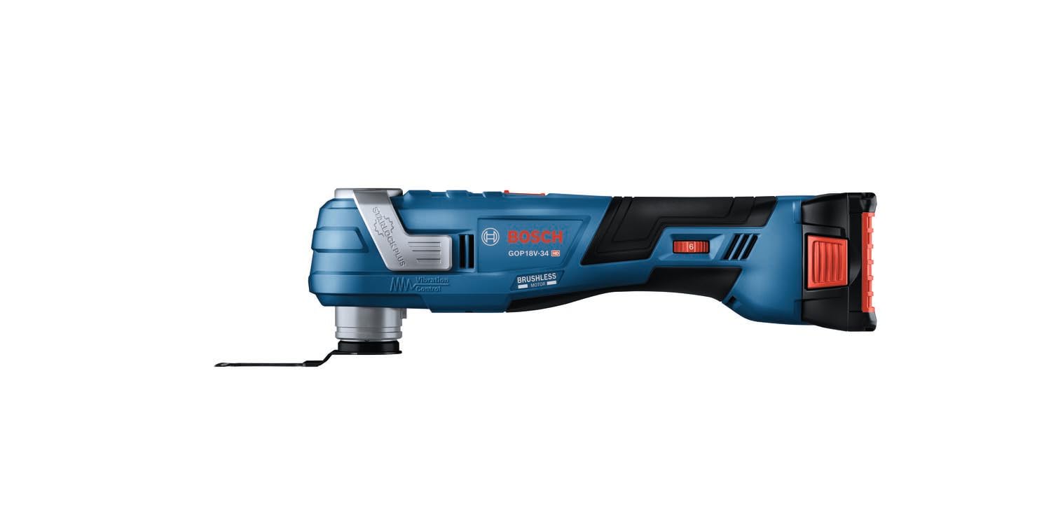 BOSCH 18V GOP18V-34B12 Brushless StarlockPlus® Oscillating Multi-Tool Kit with (1) 2 Ah Standard Power Battery