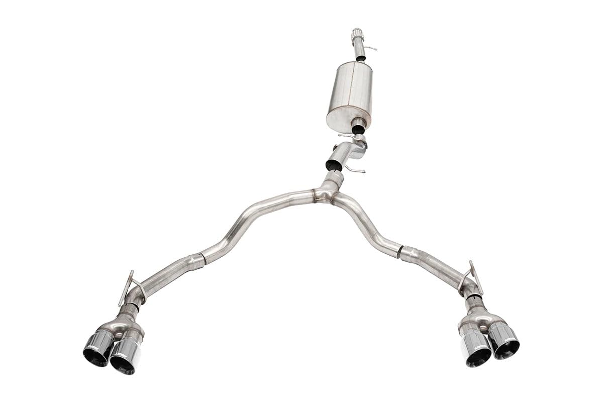 3.5 in Sport Cat-Back DRE 4.0 in Twin Tips | 2021-2023 Chevrolet Tahoe, GMC Yukon Denali 6.2L (21129)