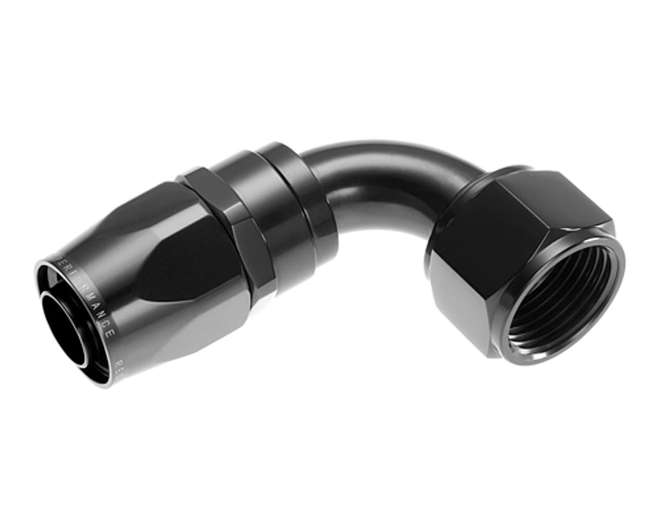 90 Degree Red Horse Performance Aluminum Hose End-Black 1090-20-2 -20 An