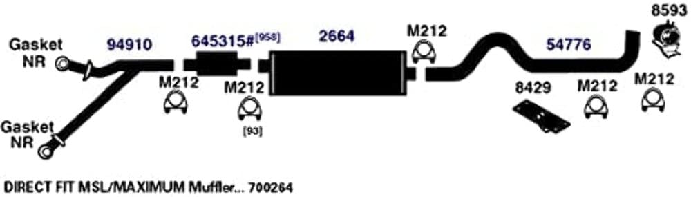 Exhaust Tail Pipe AP Exhaust Products 54776
