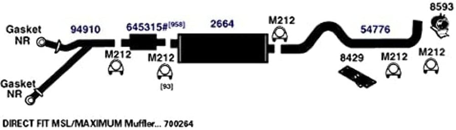 Exhaust Tail Pipe AP Exhaust Products 54776